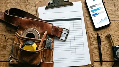 Contractor clipboard with job estimate beside smartphone showing CRM pipeline chart for home services business