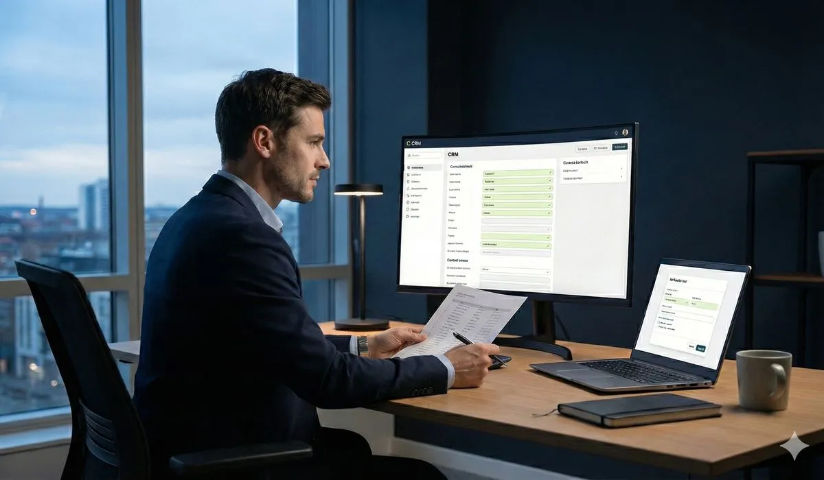 Team member verifying and validating contact information during phone call
