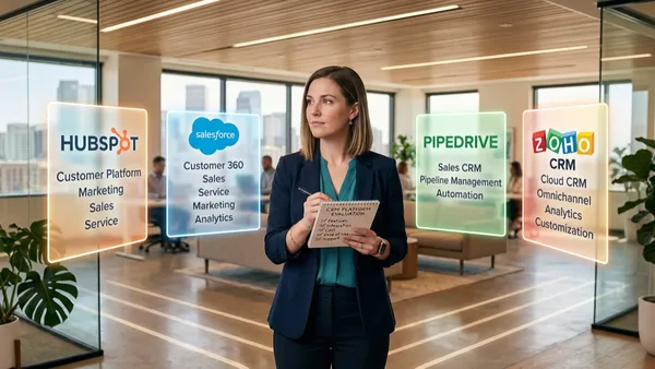 CRM selection decision guide illustration