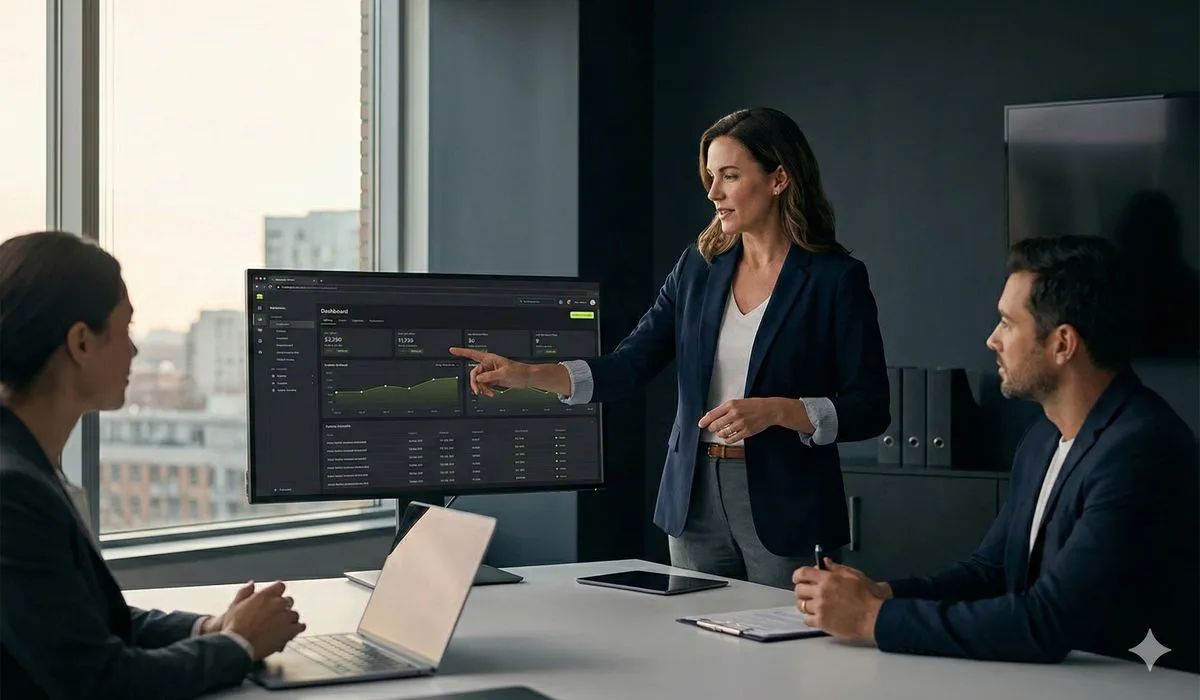 Business leader making confident CRM platform decision