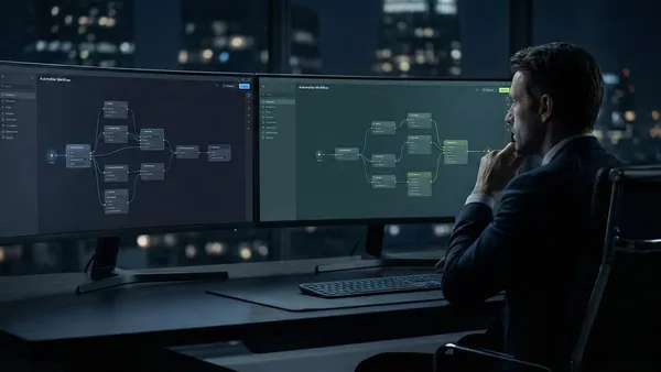 Zapier vs Make.com comparison illustration