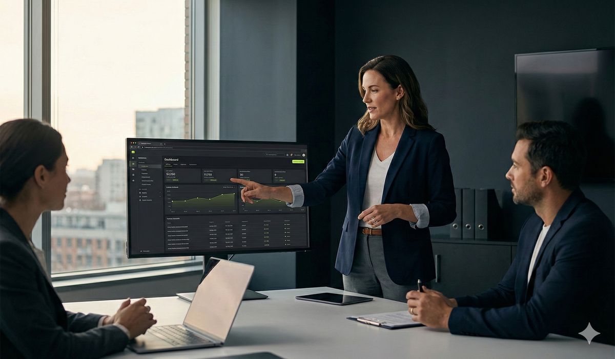 Business leader making confident CRM platform decision